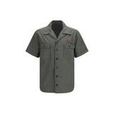 Dolce & Gabbana Gray Cotton Shortsleeve Shirt for Men