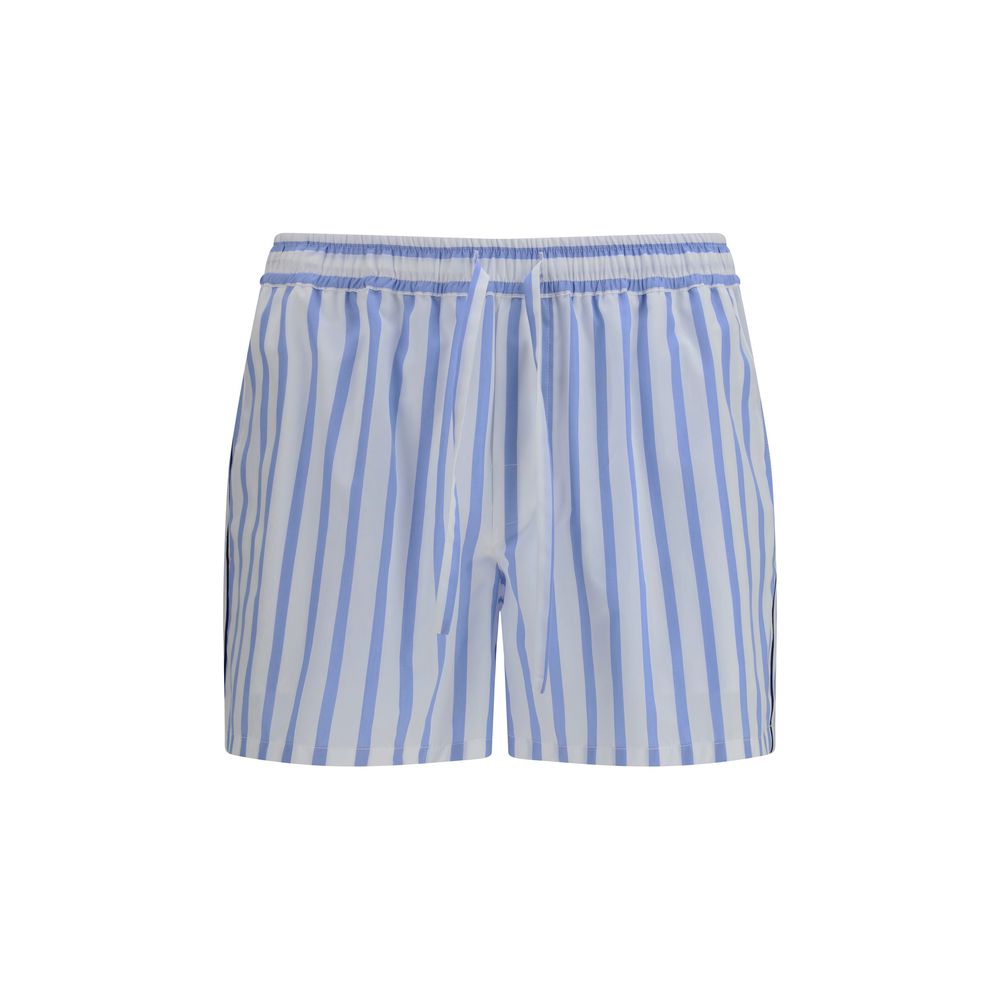 Dolce & Gabbana Blue Cotton Bermuda Shorts for Men