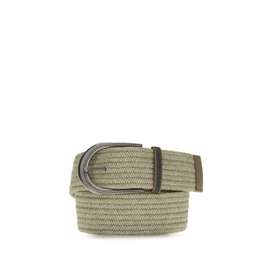 Brunello Cucinelli Beige Linen Regular Belt for Women