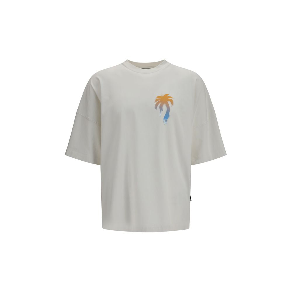 Palm Angels I Love PA White Cotton T-Shirt