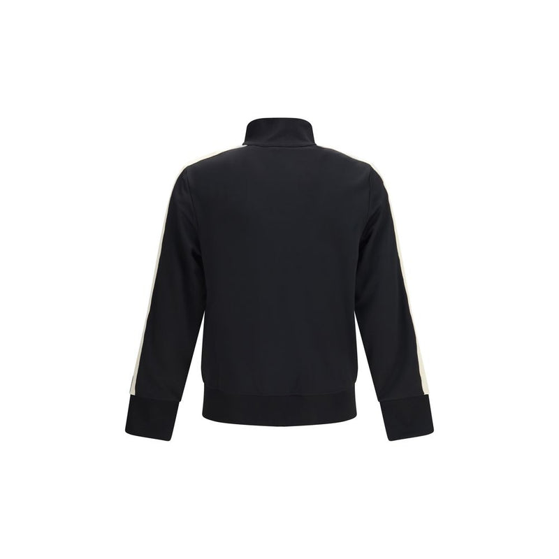 Palm Angels Black Polyester Shell Jacket - Classic Logo Track Jacket