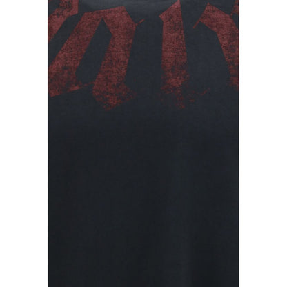 Palm Angels Black Cotton T-Shirt