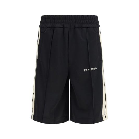 Palm Angels Black Polyester Bermuda Shorts for Men