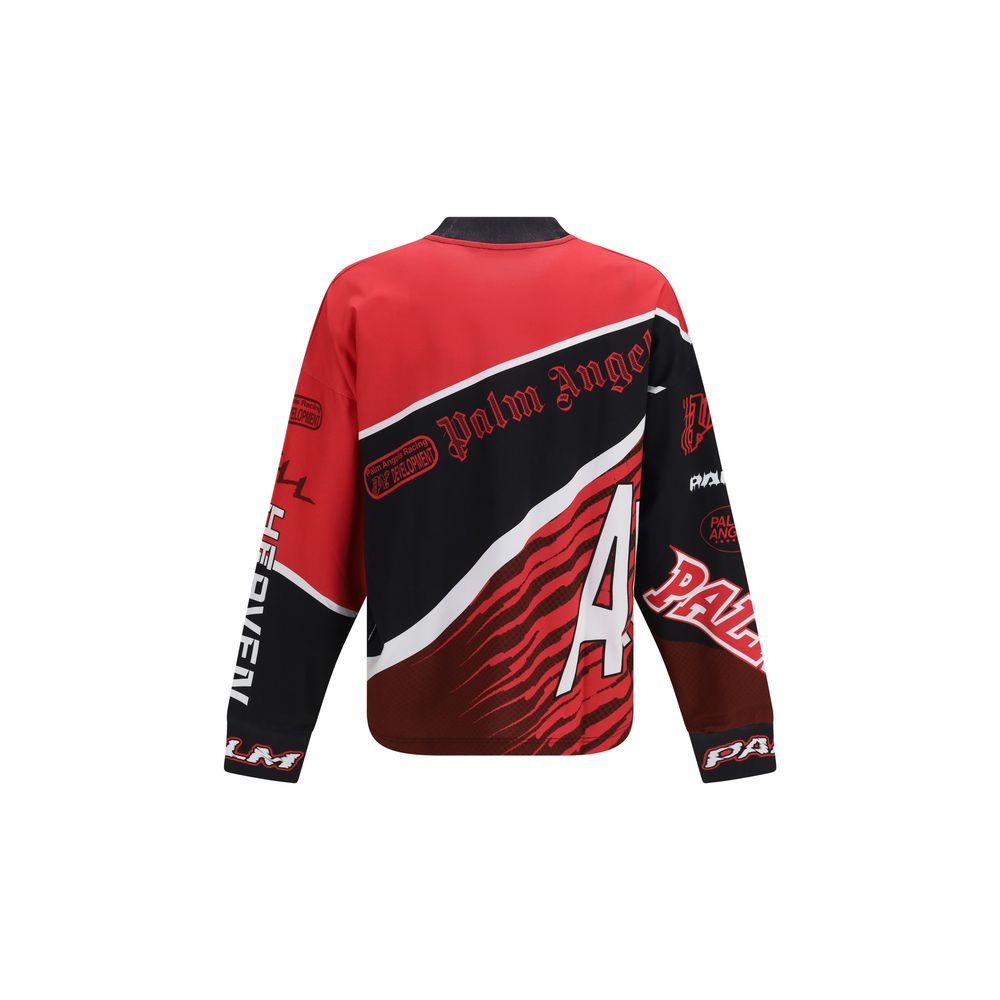 Palm Angels Multicolor Cotton Racing Long Sleeve T-Shirt