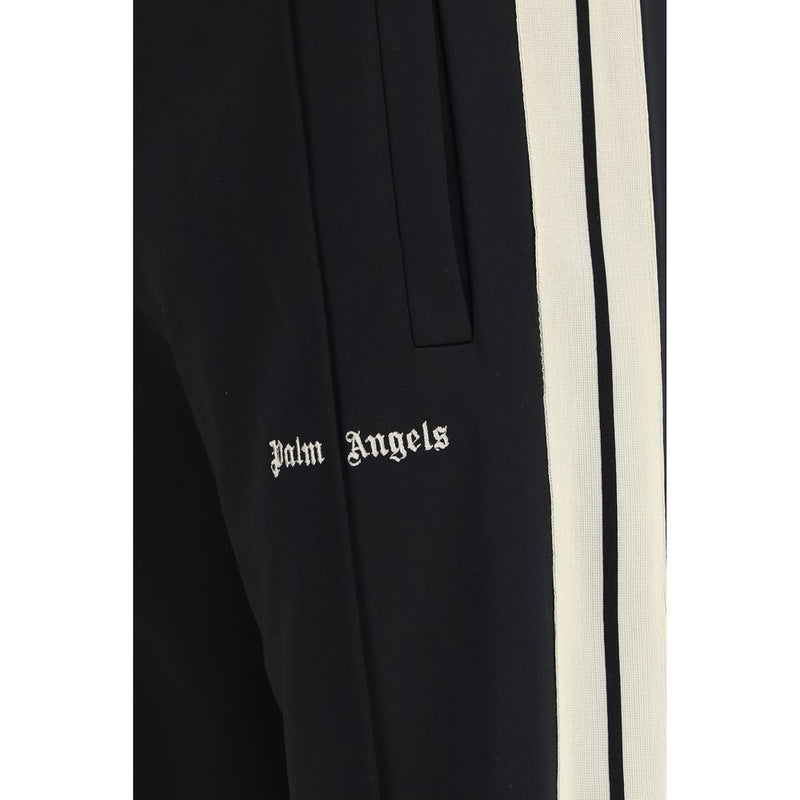 Palm Angels Black Polyester Athletic Pants - Modern Fit Joggers