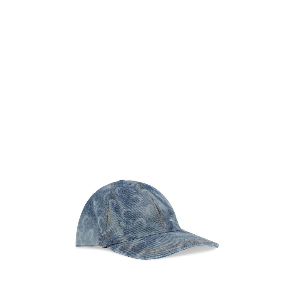 Casquette en coton bleu Marine Serre