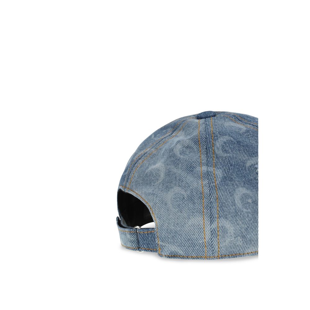 Casquette en coton bleu Marine Serre