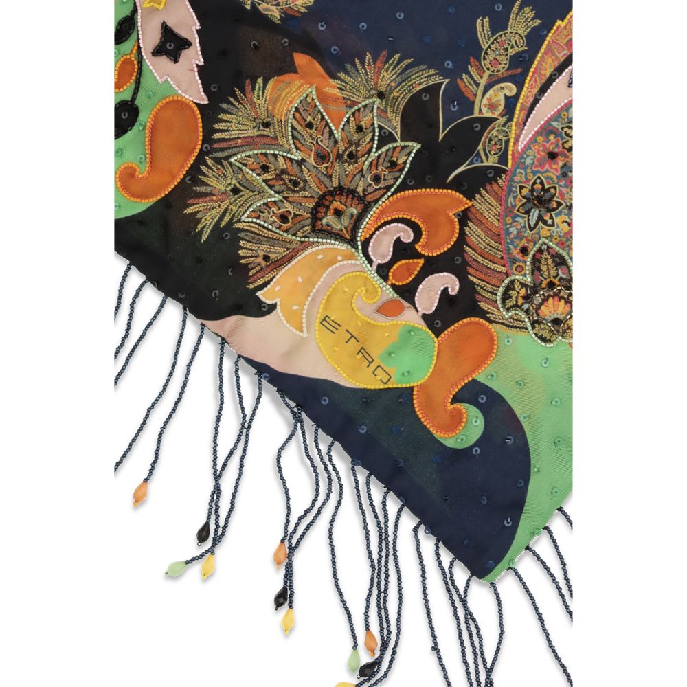 Écharpe en Soie Multicolore Etro