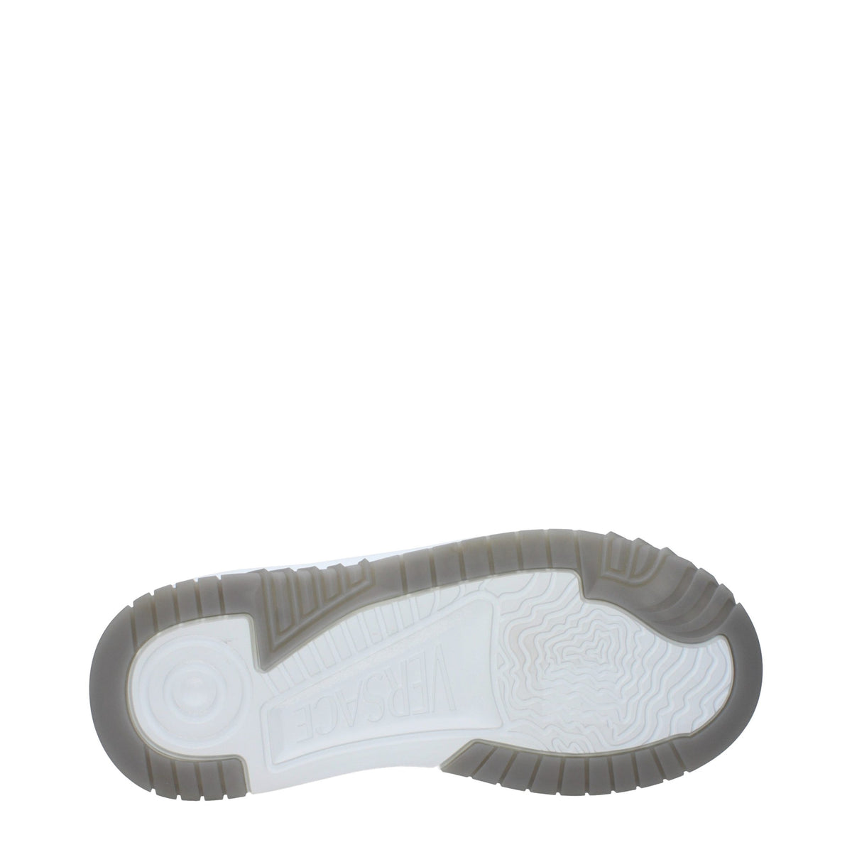 Versace Gray Leather Low Top Sneakers for Men - Stylish Comfort