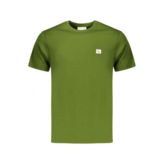 Calvin Klein Green Cotton Mens T-Shirt - Stylish & Comfortable