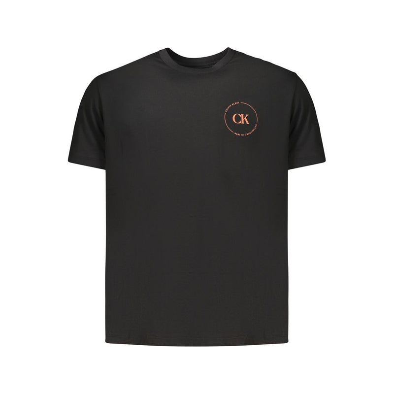 Calvin Klein Black Cotton Men's T-Shirt - Stylish & Comfortable