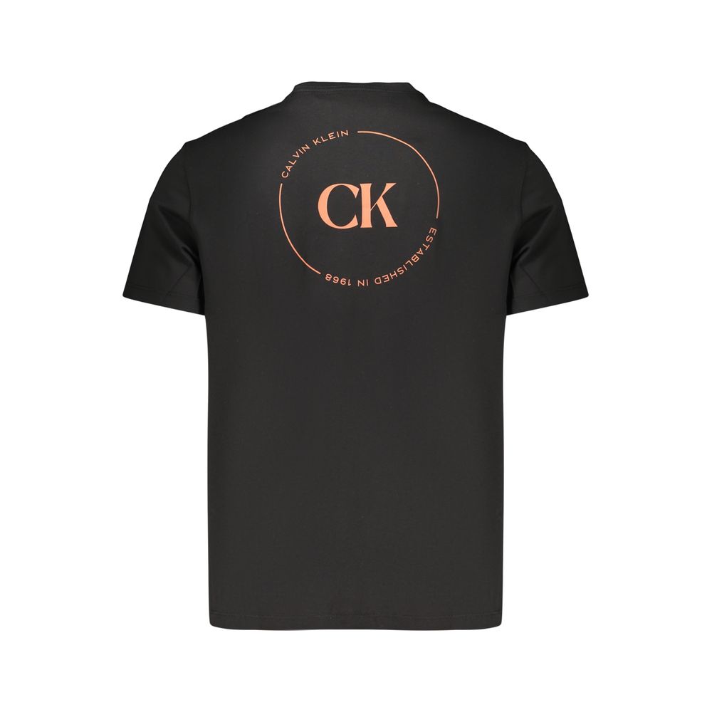 Calvin Klein Black Cotton Men's T-Shirt - Stylish & Comfortable