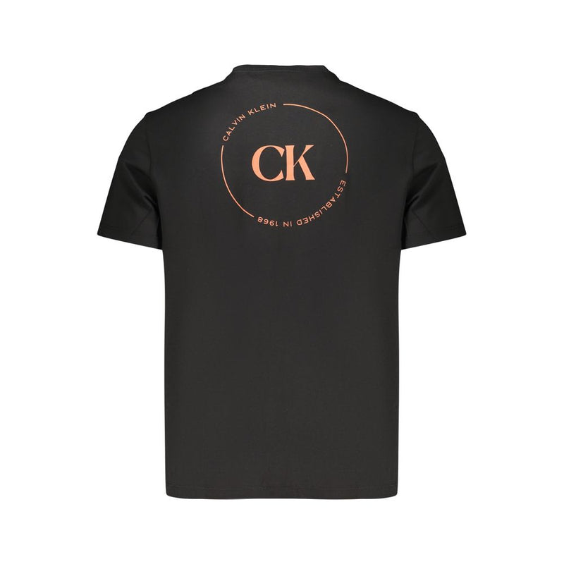 Calvin Klein Black Cotton Men's T-Shirt - Stylish & Comfortable