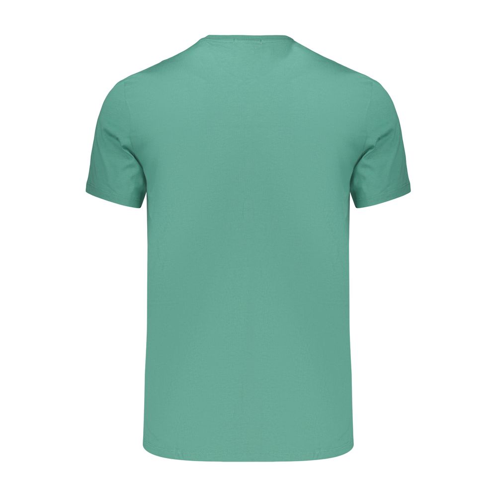 Calvin Klein Green Cotton Mens T-Shirt - Classic Fit