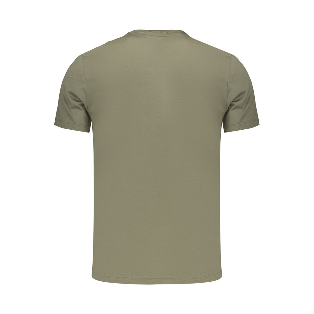 Calvin Klein Green Cotton Men's T-Shirt - Classic Fit