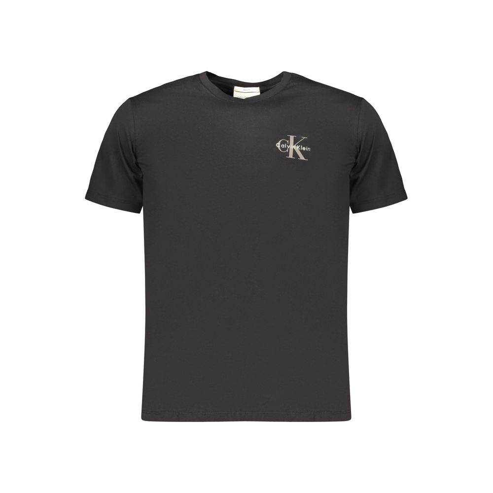 Calvin Klein Black Cotton Men's T-Shirt - Stylish Comfort