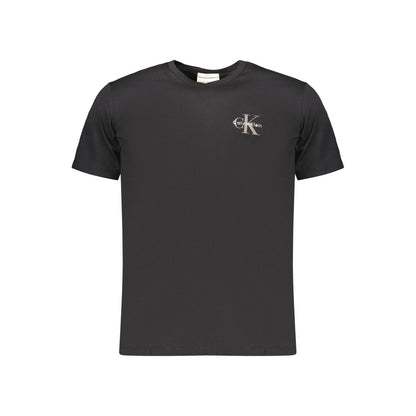Calvin Klein Black Cotton Men's T-Shirt - Stylish Comfort