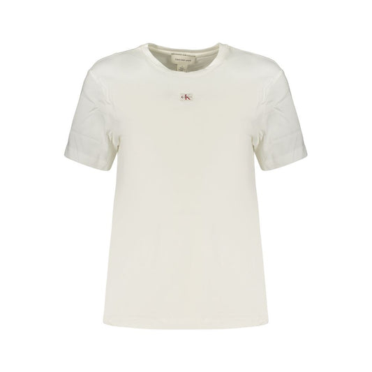 T-shirt en coton Bianco pour femme Calvin Klein