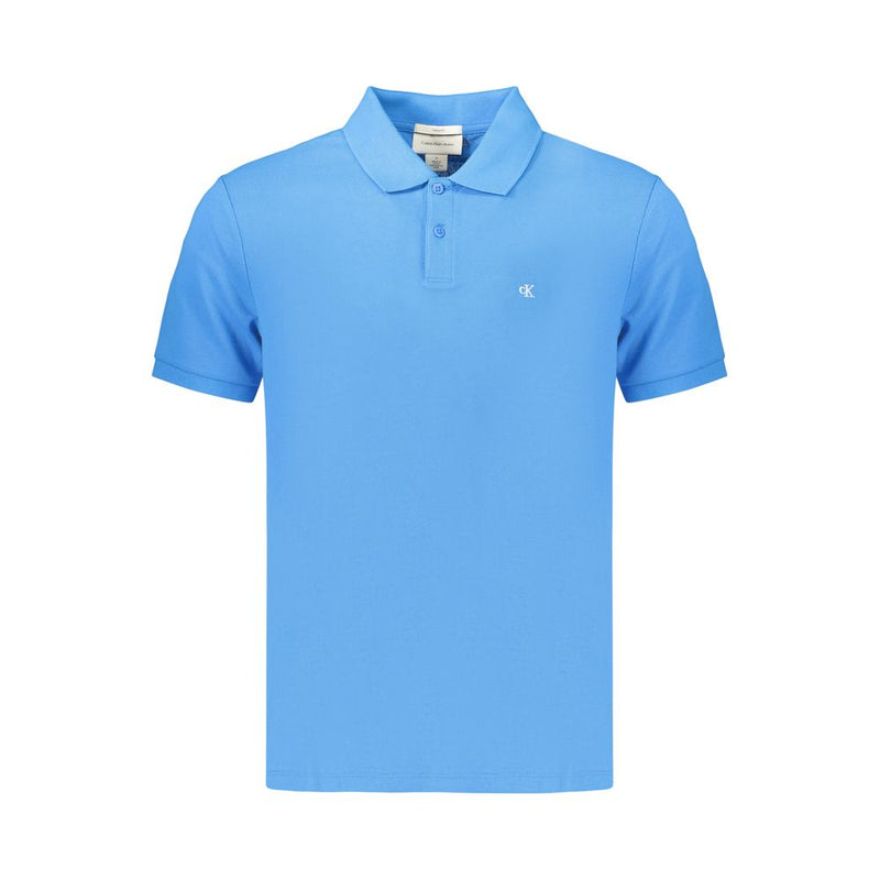 Calvin Klein Azzurro Cotton Men's Polo Shirt