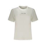 Calvin Klein White Cotton Women T-Shirt - Effortless Style