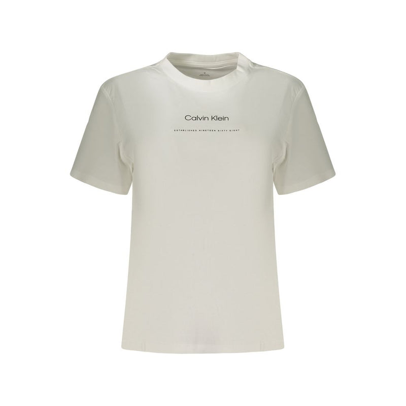 Calvin Klein White Cotton Women T-Shirt