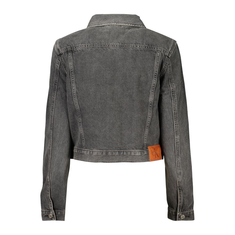 Calvin Klein Black Cotton Women's Jacket - Stylish & Comfortable