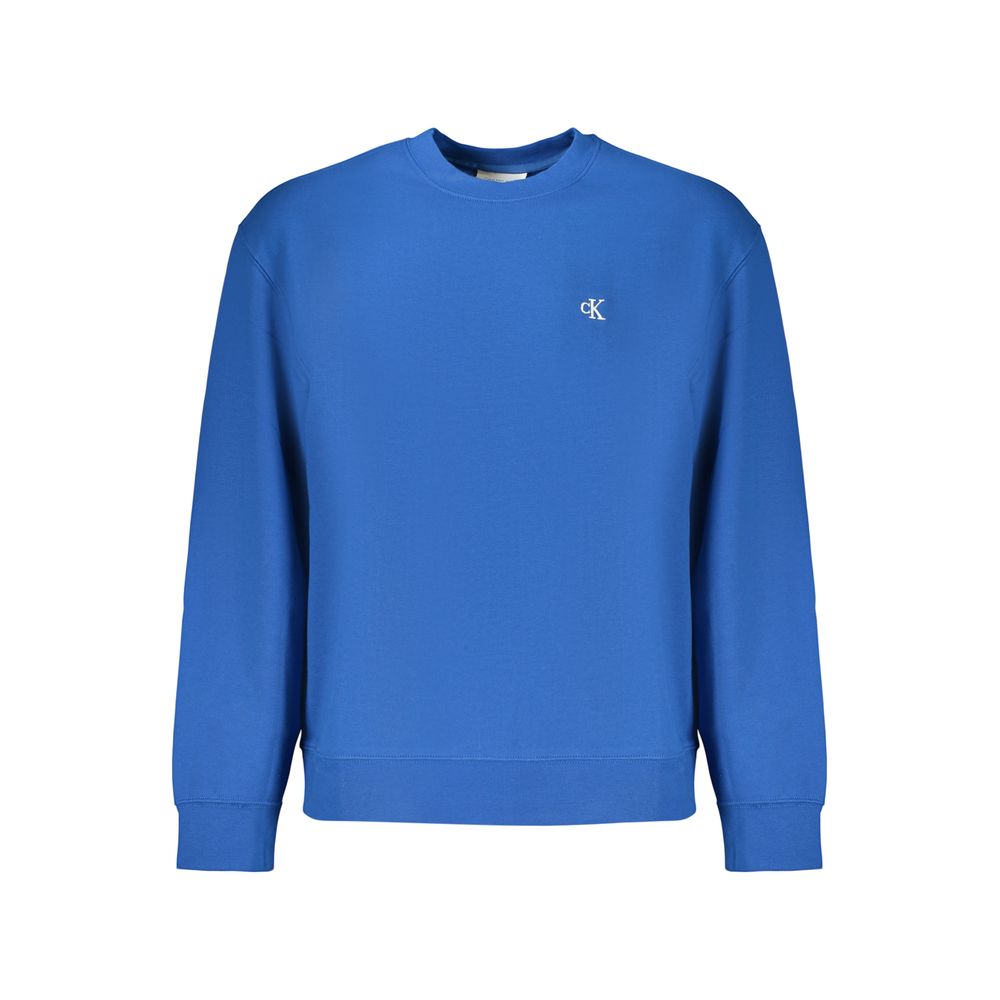 Calvin Klein Blue Cotton Men's Sweatshirt - Stylish Comfort