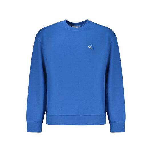 Calvin Klein Blue Cotton Men's Sweatshirt - Stylish Comfort