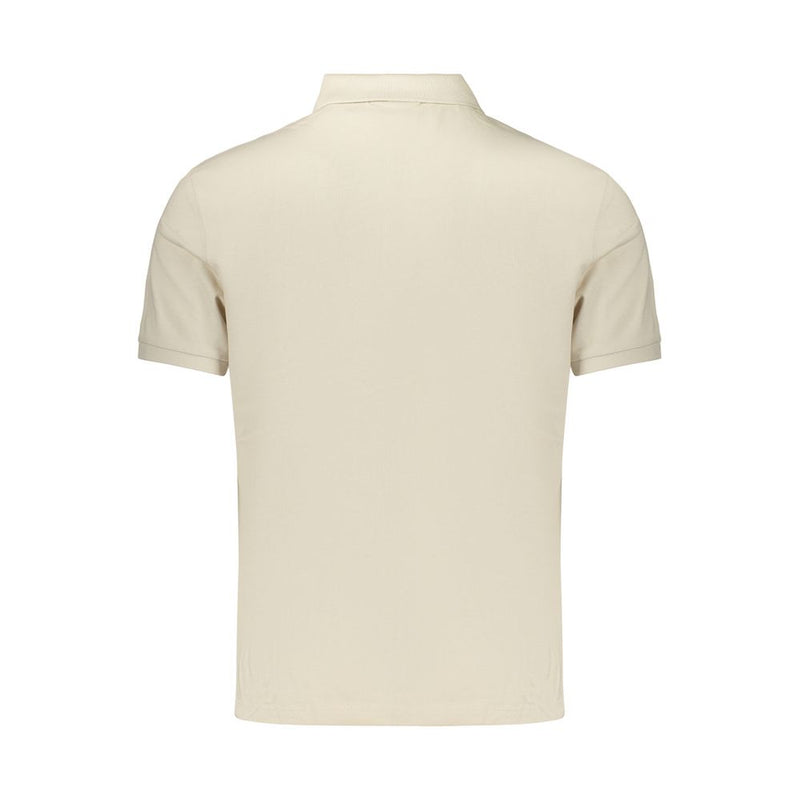 Calvin Klein Beige Cotton Men's Polo Shirt