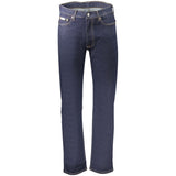 Calvin Klein Blue Cotton Men's Jean - Elegance and Comfort