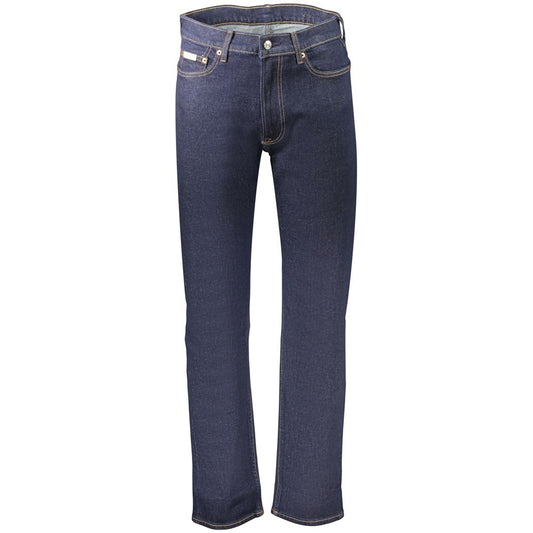 Calvin Klein Blue Cotton Men's Jean - Elegance and Comfort