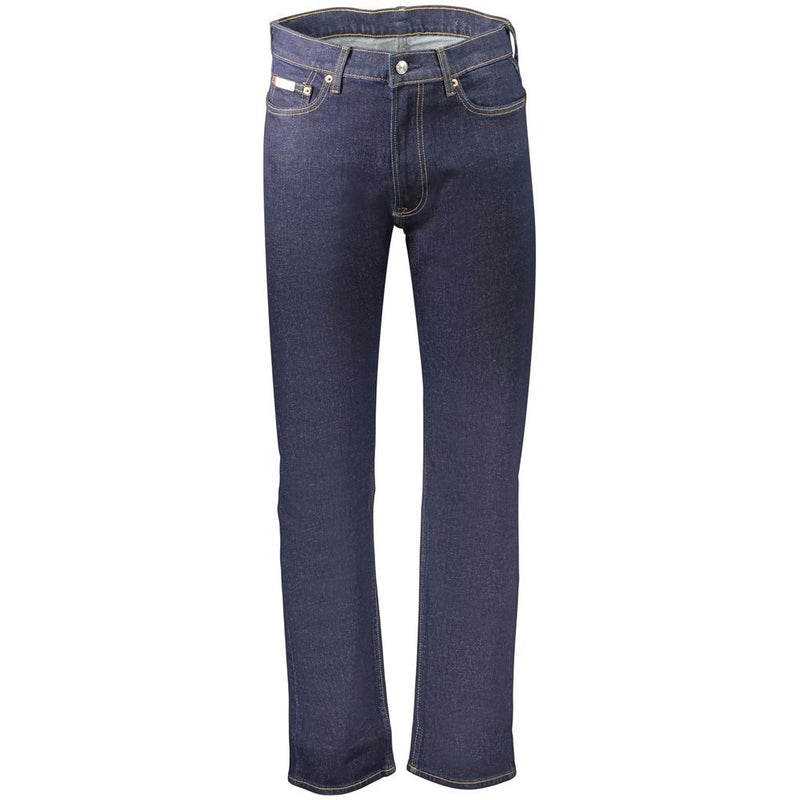 Calvin Klein Blue Cotton Men's Jean - Elegance and Comfort