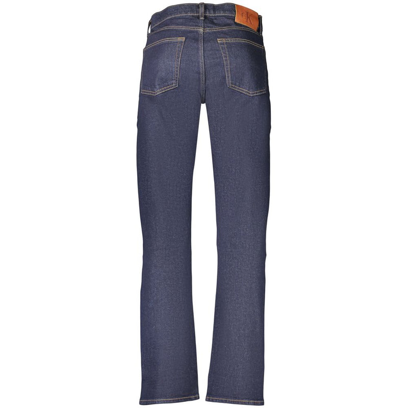 Calvin Klein Blue Cotton Men's Jean - Elegance and Comfort