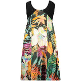 Desigual Black Viscose Women's Long Dress with Pattern