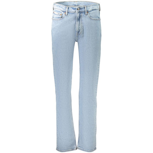 Calvin Klein Azzurro Cotton Men's Jeans - Light Blue