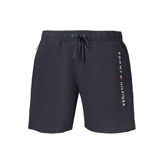 Tommy Hilfiger Blue Polyester Men's Swim Boxer Shorts