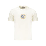Napapijri White Cotton Men's T-Shirt - Classic Crew Neck