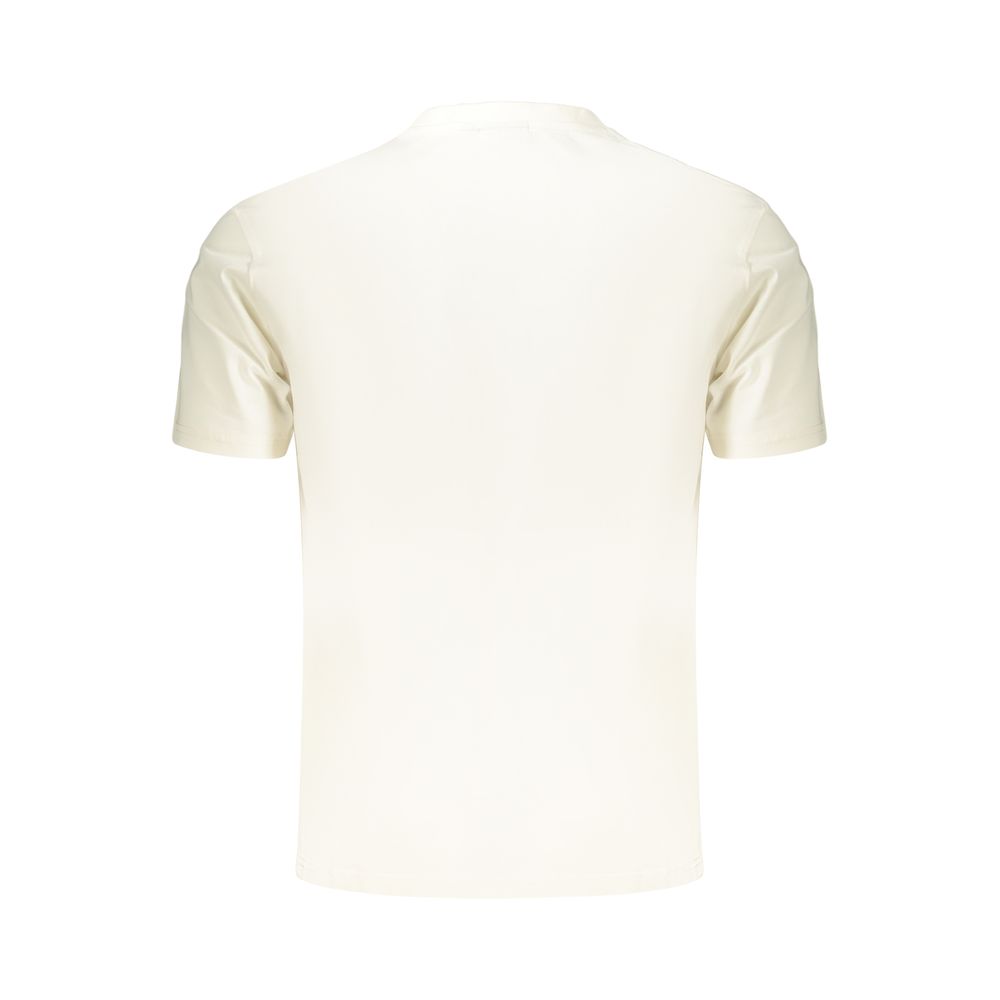 Napapijri White Cotton Men's T-Shirt - Classic Crew Neck