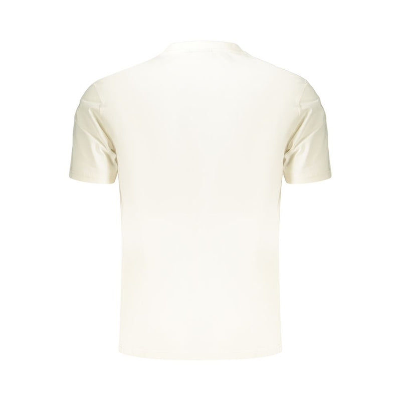 Napapijri White Cotton Men's T-Shirt - Stylish & Eco-Friendly