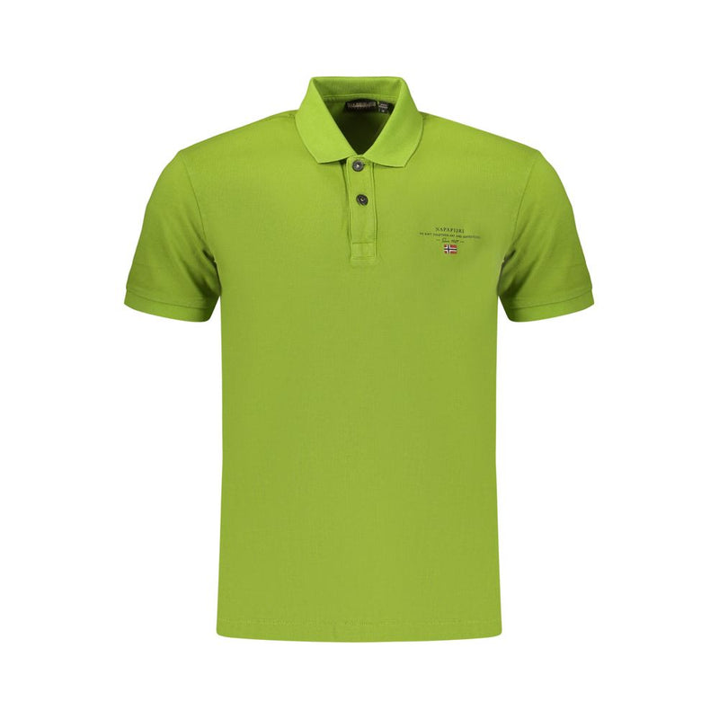 Napapijri Verde Cotton Men's Polo - Stylish & Comfortable