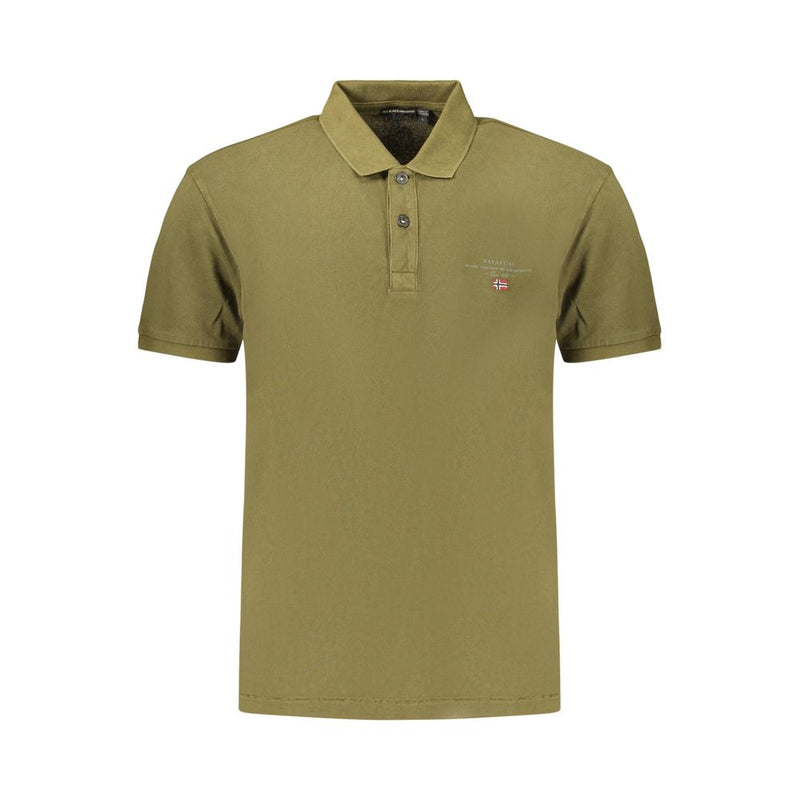 Napapijri Verde Cotton Men's Polo - Stylish and Comfortable