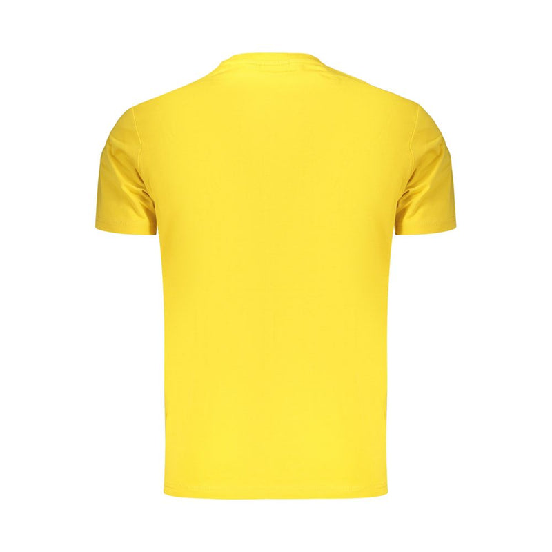 Napapijri Giallo Cotton Men's T-Shirt - Bold Yellow Style
