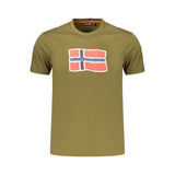 T-shirt Napapijri Verde en Coton pour Homme