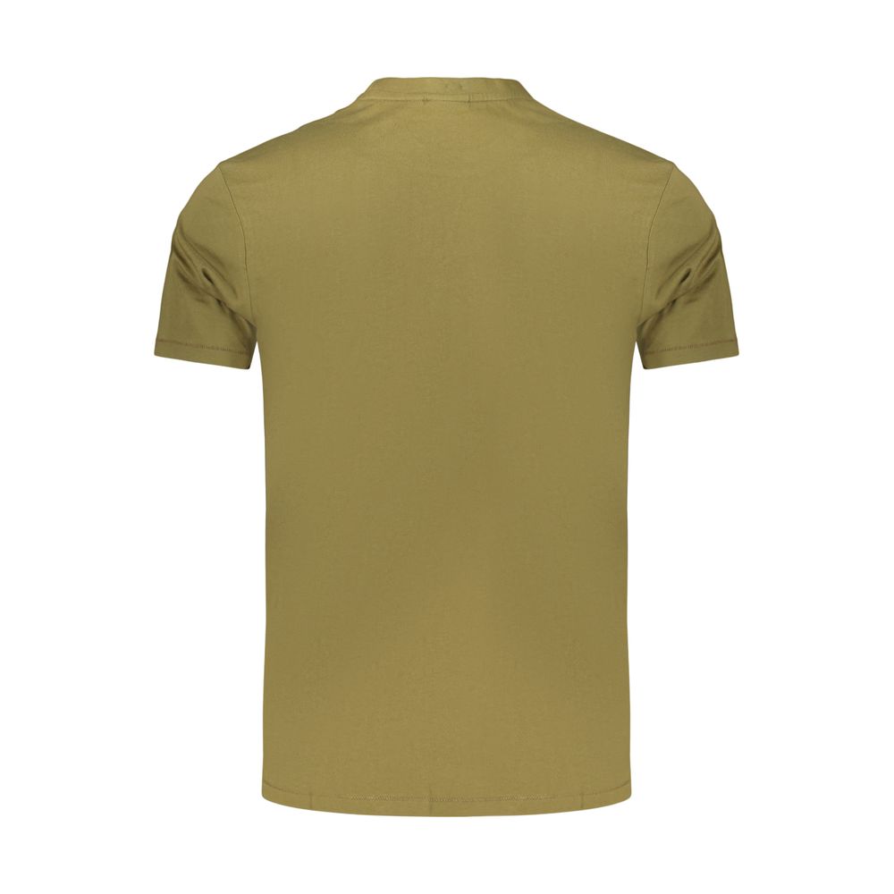 T-shirt Napapijri Verde en Coton pour Homme