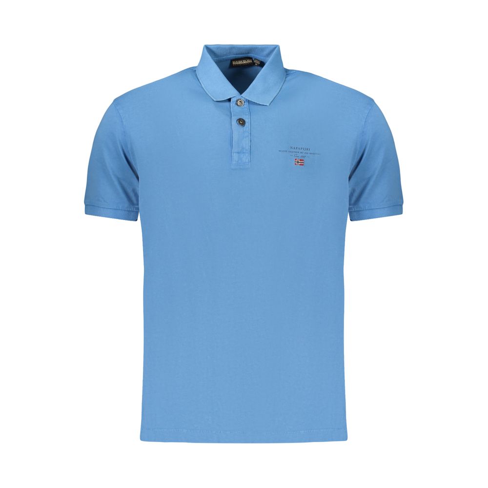 Napapijri Azzurro Cotton Men Polo - Stylish & Comfortable