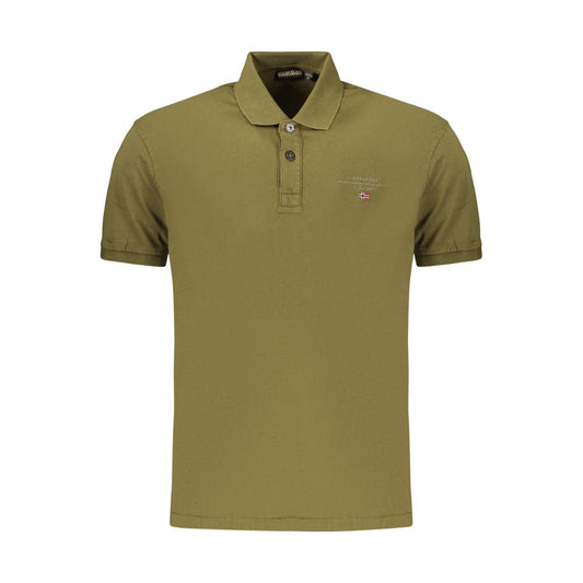 Polo Shirt Napapijri en Coton Vert pour Homme