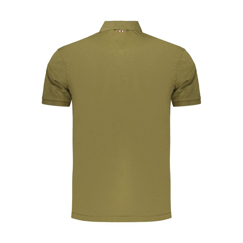 Napapijri Green Cotton Men's Polo Shirt - Stylish & Comfortable