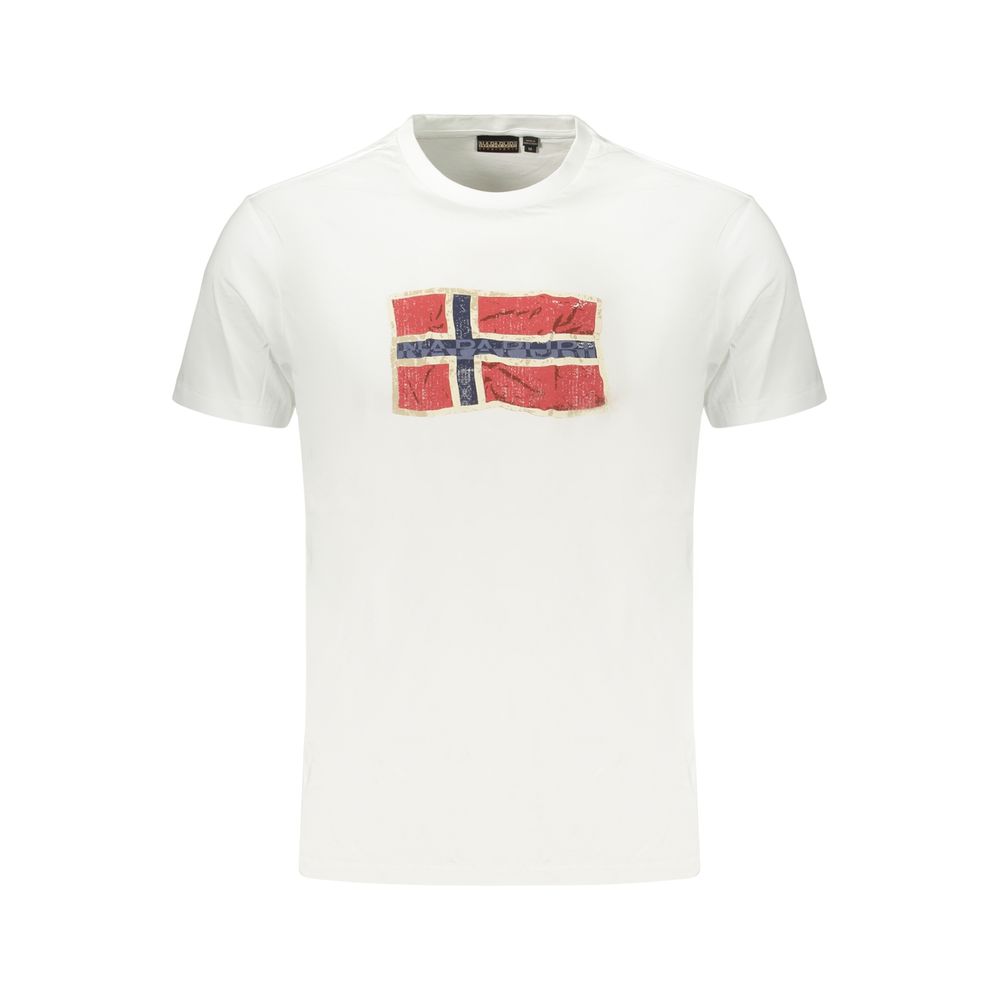 Napapijri T-Shirt en Coton Blanc pour Homme