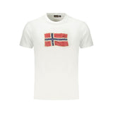 Napapijri T-Shirt en Coton Blanc pour Homme