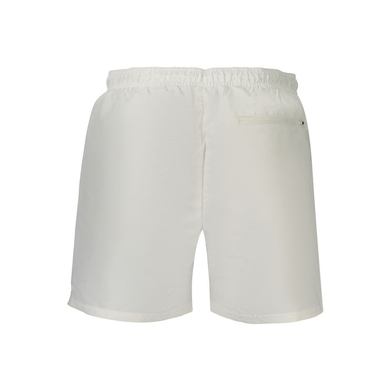 Calvin Klein White Polyester Men's Swim Boxer Shorts